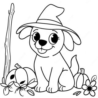 Pagina Para Colorir Do Cachorro De Halloween 7324-5955