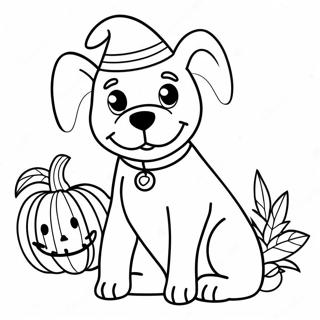 Pagina Para Colorir Do Cachorro De Halloween 7324-5956