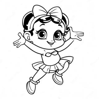 Pagina Para Colorir Da Betty Boop Dancando 732-585