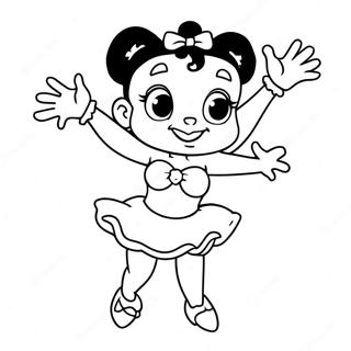 Pagina Para Colorir Da Betty Boop Dancando 732-586