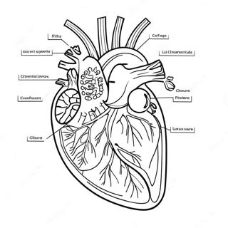 Pagina Para Colorir Do Diagrama Do Sistema Circulatorio 73324-60543