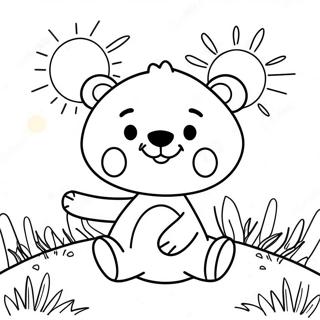 Pagina Para Colorir Do Urso Funshine Feliz 73345-60550