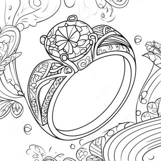 Pagina Para Colorir De Alianca De Casamento Elegante 73355-60557