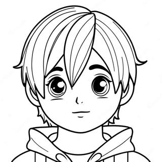 Pagina Para Colorir De Personagem Emo Anime Menino 73364-60563