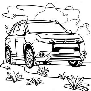 Pagina Para Colorir Do Suv Mitsubishi Outlander 73415-60607