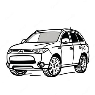 Pagina Para Colorir Do Suv Mitsubishi Outlander 73415-60608