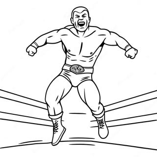 Pagina Para Colorir Do Lutador Da Wwe Pulando Em Cima Do Oponente 73465-60643