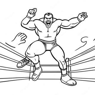 Pagina Para Colorir Do Lutador Da Wwe Pulando Em Cima Do Oponente 73465-60644