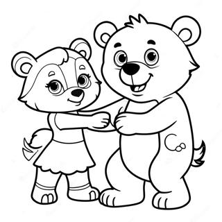 Goldie E Bear Páginas Para Colorir