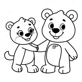 Pagina Para Colorir Goldie E Bear 73545-60692