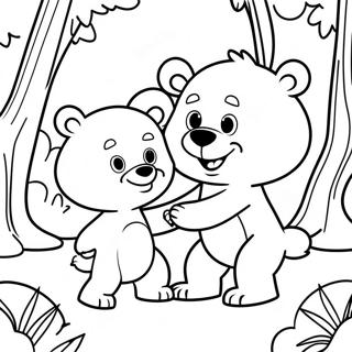 Pagina Para Colorir Goldie E Bear Na Floresta Encantada 73546-60702