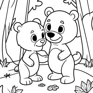 Pagina Para Colorir Goldie E Bear Na Floresta Encantada 73546-60703