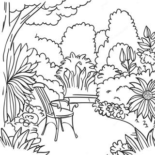 Pagina Para Colorir De Cena De Jardim De Renoir 73646-60781