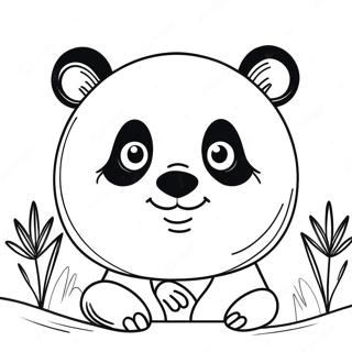 Pagina Para Colorir De Rosto De Panda Fofo 73656-60797