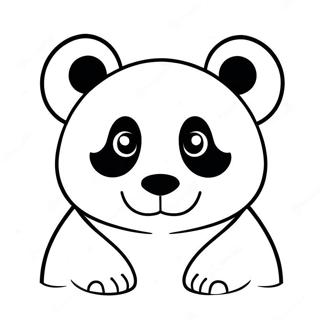 Pagina Para Colorir De Rosto De Panda Fofo 73656-60798