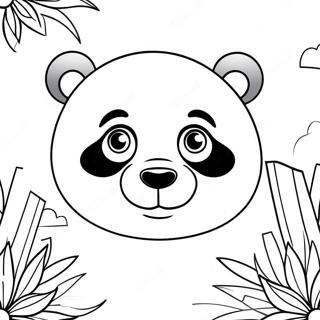 Pagina Para Colorir De Rosto De Panda Fofo 73656-60800