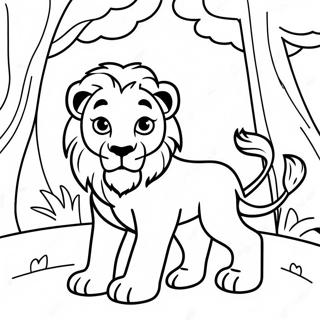 Pagina Para Colorir Do Leo O Leao Em Aventura 7365-5989