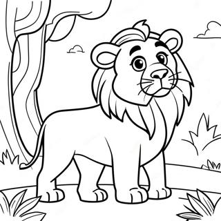 Pagina Para Colorir Do Leo O Leao Em Aventura 7365-5990