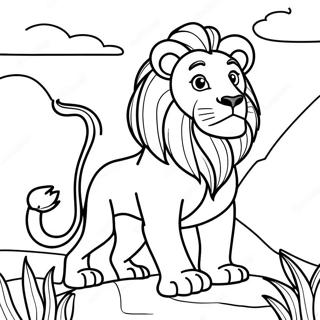 Pagina Para Colorir Do Leo O Leao Em Aventura 7365-5991