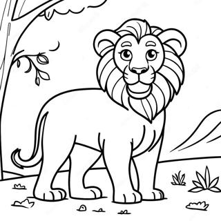 Pagina Para Colorir Do Leo O Leao Em Aventura 7365-5992