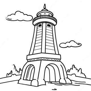 Pagina Para Colorir De Torre 73695-60811