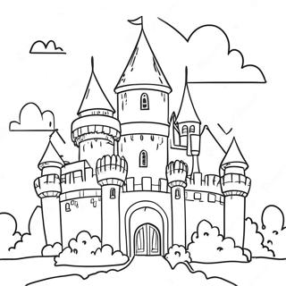 Pagina Para Colorir De Torre De Castelo Majestosa 73696-60824