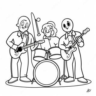 Pagina Para Colorir Da Banda Julie E Os Fantasmas 73716-60834