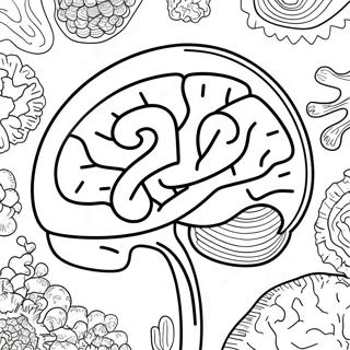 Anatomia Do Cérebro Páginas Para Colorir