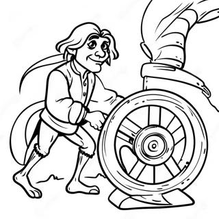 Pagina Para Colorir Do Rumpelstiltskin Com A Roda De Fiandeira 73736-60855