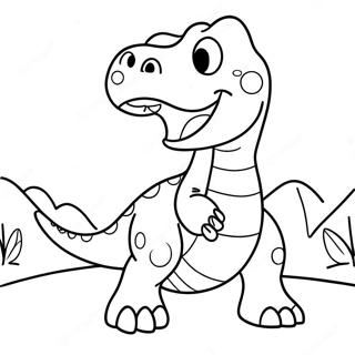 Pagina Para Colorir Do Rex O Dinossauro Rugindo 73746-60865