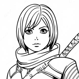 Pagina Para Colorir Da Mikasa 73845-60934