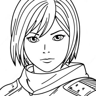 Pagina Para Colorir Da Mikasa 73845-60935