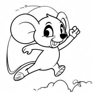 Pagina Para Colorir Da Aventura Voadora Do Mighty Mouse 74006-61070