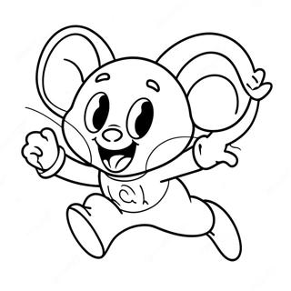 Pagina Para Colorir Da Aventura Voadora Do Mighty Mouse 74006-61072