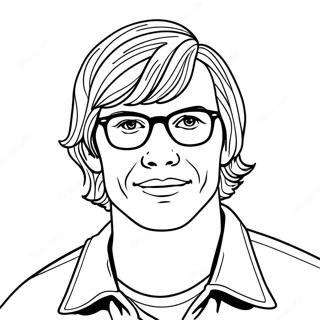 Pagina Para Colorir Retrato Assustador De Jeffrey Dahmer 74116-61158