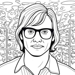 Pagina Para Colorir Retrato Assustador De Jeffrey Dahmer 74116-61159