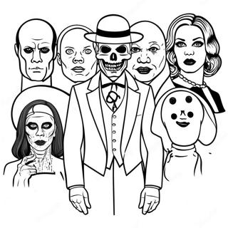 Pagina Para Colorir Personagens Assustadores De American Horror Story 74136-61187