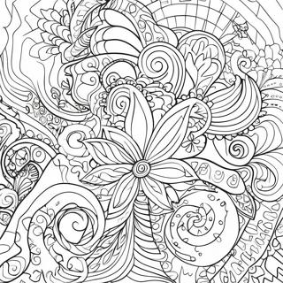 Pagina Para Colorir De Padroes Abstratos Psicodelicos 74185-61231