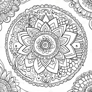 Pagina Para Colorir De Mandala Psicodelica 74186-61211