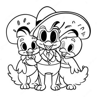 Pagina Para Colorir Dos Tres Caballeros 74195-61215