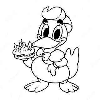 Pagina Para Colorir Do Pato Donald Em Uma Festa Colorida 74196-61217