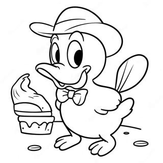 Pagina Para Colorir Do Pato Donald Em Uma Festa Colorida 74196-61219