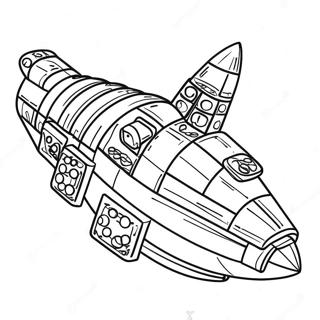 Pagina Para Colorir De Nave Espacial Lego Colorida 74216-61238