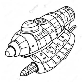 Pagina Para Colorir De Nave Espacial Lego Colorida 74216-61239