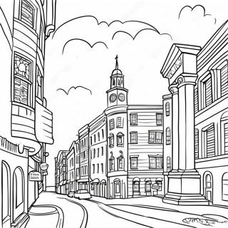 Pagina Para Colorir De Marcos Historicos De Boston 74226-61259