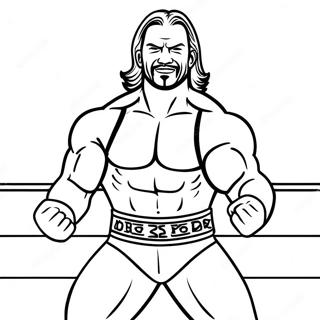 Pagina Para Colorir De Pose De Acao De Superestrela Da Wwe 74286-61293