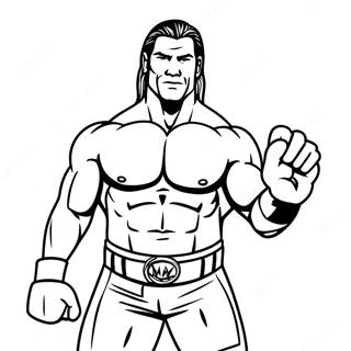 Pagina Para Colorir De Pose De Acao De Superestrela Da Wwe 74286-61294