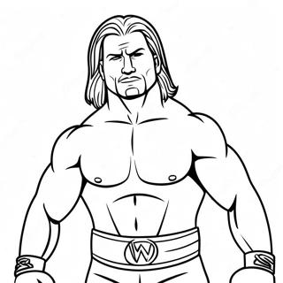 Pagina Para Colorir De Pose De Acao De Superestrela Da Wwe 74286-61296