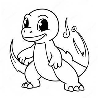 Pagina Para Colorir Do Charmander Evoluindo Para Charmeleon 74296-61306