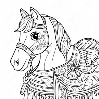 Pagina Para Colorir De Sela De Cavalo Decorativa 74306-61313